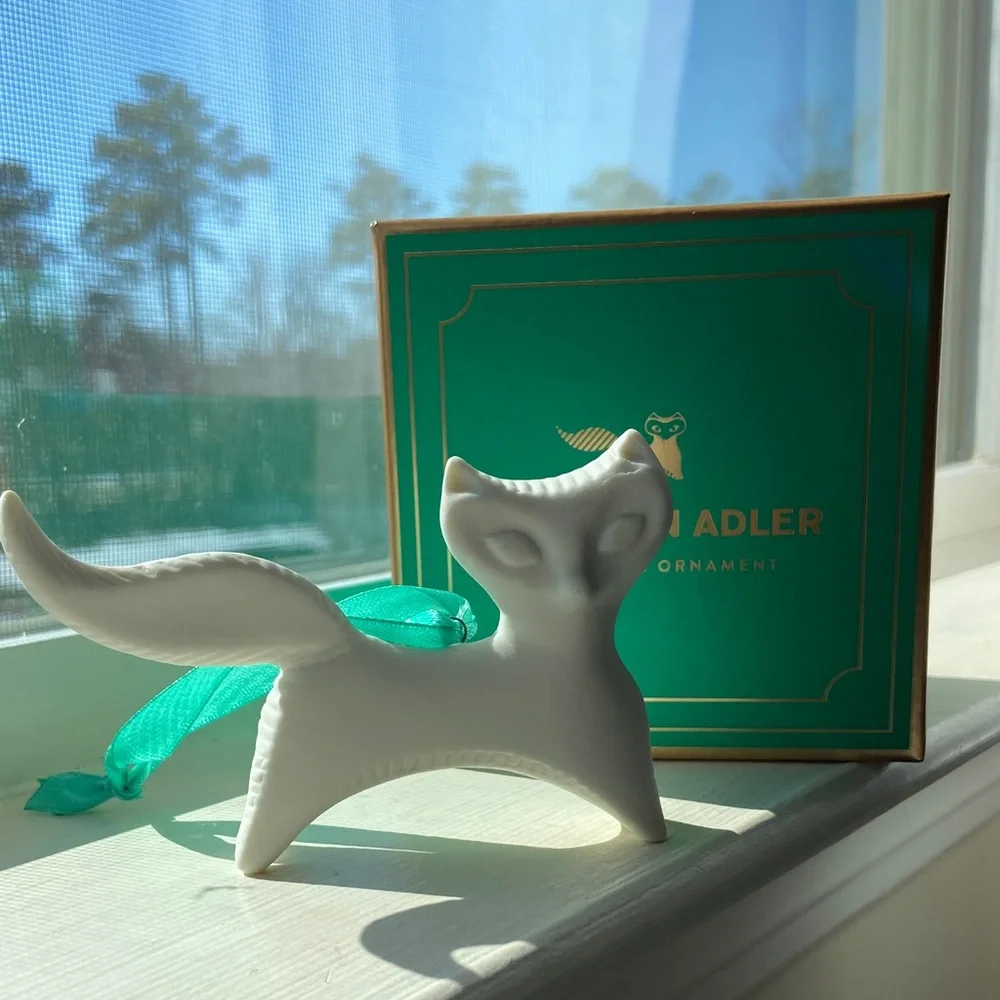 Jonathan Adler Porcelain FOX 🦊 Ornament